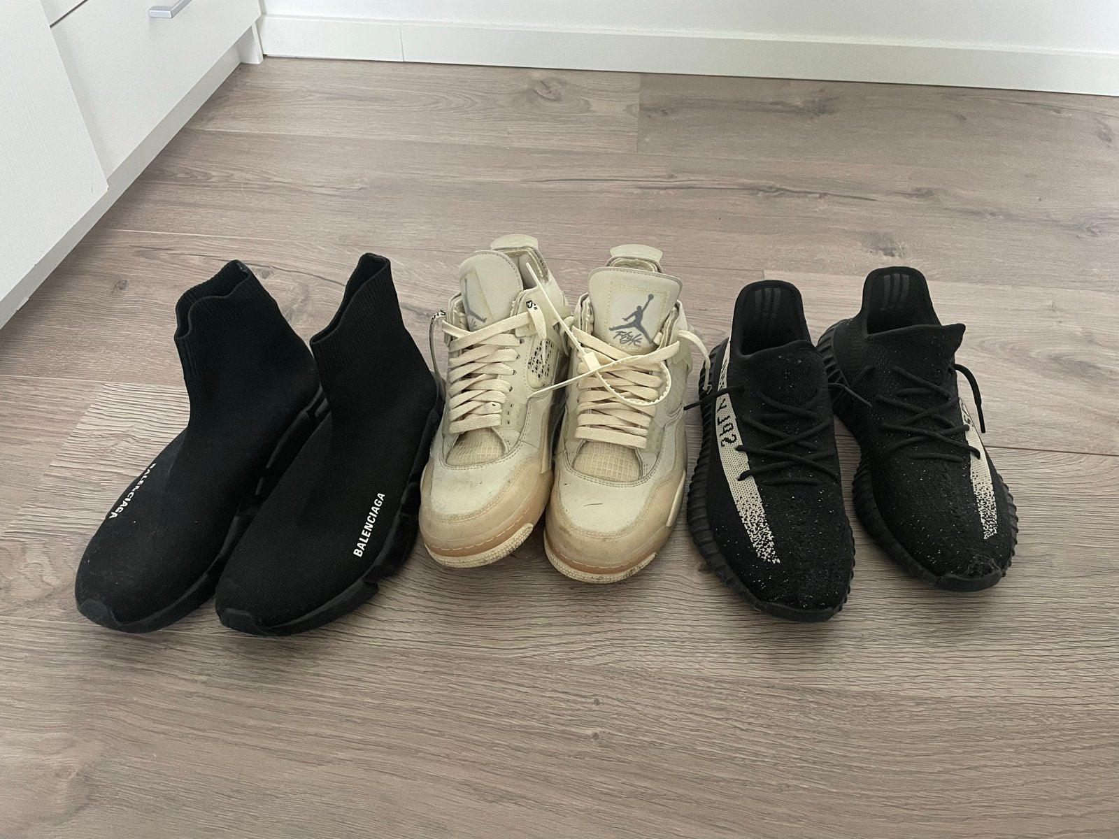 Balenciaga, Jordan, Yeezy sneakers - Gedragen, Ophalen of Verzenden, Gedragen, Zwart, Sneakers of Gympen