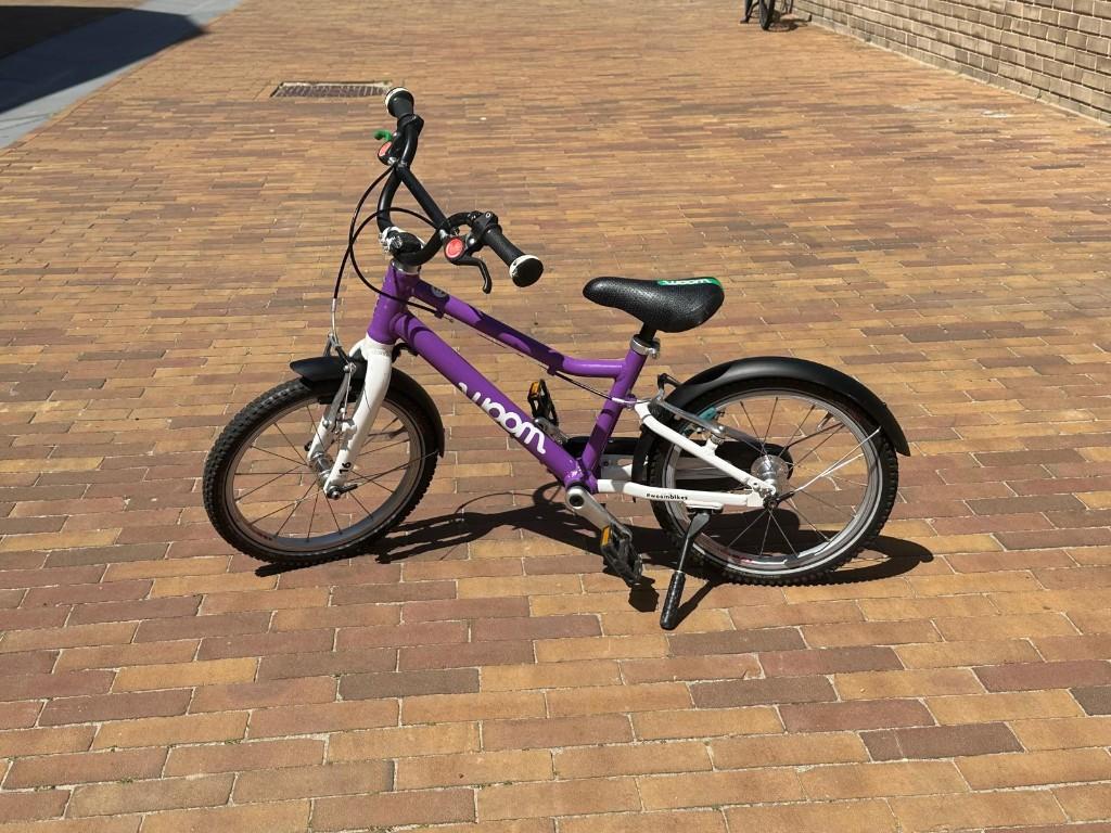 Woom 3 paars - zeer goede staat, Ophalen, Velgrem, Woom, Minder dan 16 inch
