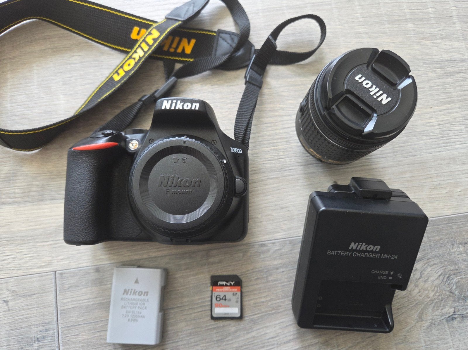 Nikon D3500 DSLR Camera – Zo goed als nieuw, Audio, Tv en Foto, Fotocamera's Digitaal, Ophalen, Zo goed als nieuw, Nikon, Geen optische zoom