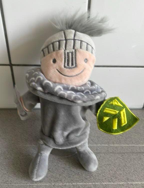 Superleuke handpop ridder zacht pluche, Ophalen of Verzenden, Zo goed als nieuw, Overige typen
