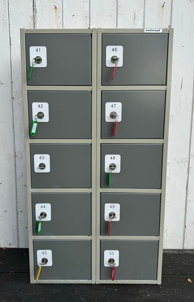 Telefoonlockers vakkenkast kast industrieel kluisjes, Antiek en Kunst, Ophalen
