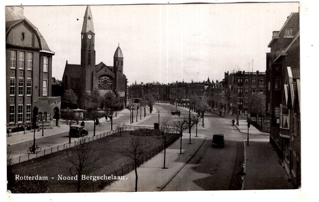 Rotterdam Noord Bergschelaan  1943, Verzenden, 1920 tot 1940, Zuid-Holland