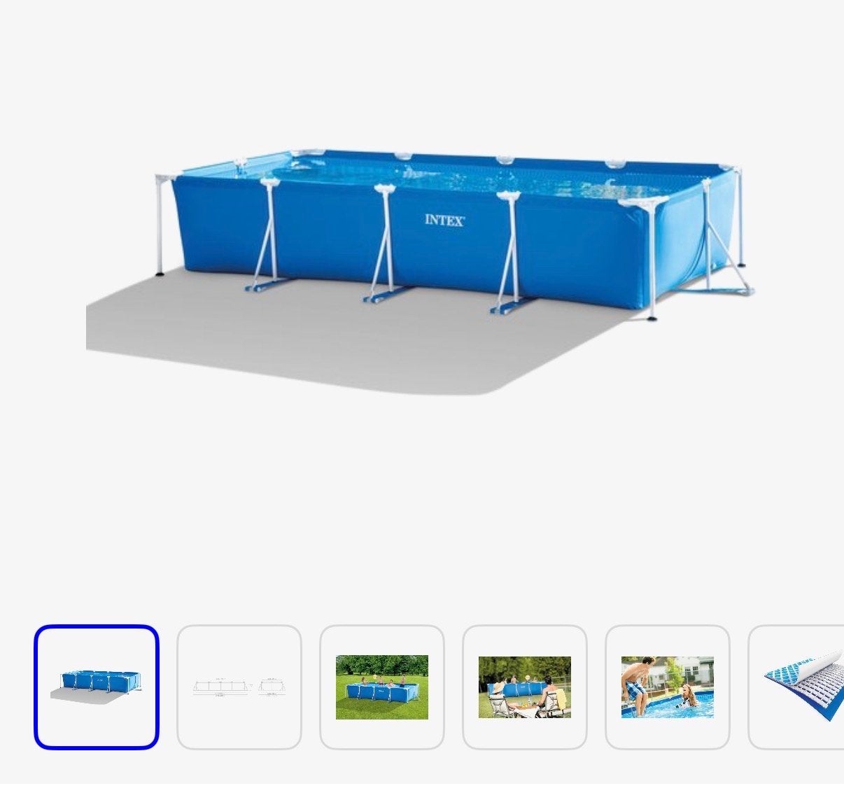 Compleet zwembad 400x211x81 cm met filterpomp en tegel, Ophalen, Gebruikt, 200 tot 300 cm, 80 tot 120 cm
