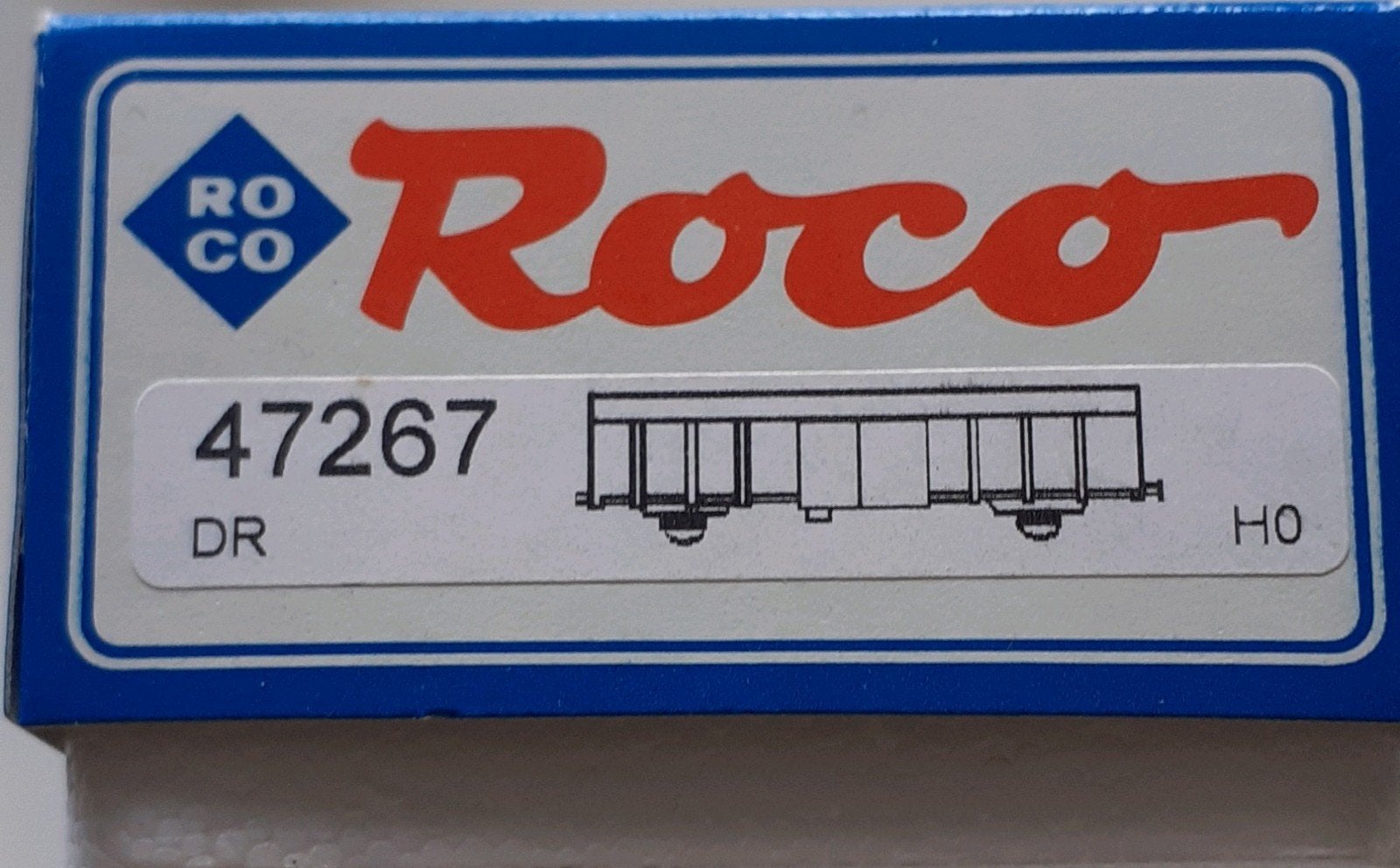 Roco 47267 Gesloten goederenwagen DR. Nieuwstaat., Hobby en Vrije tijd, Modeltreinen | H0, Gelijkstroom, Wagon, Ophalen of Verzenden