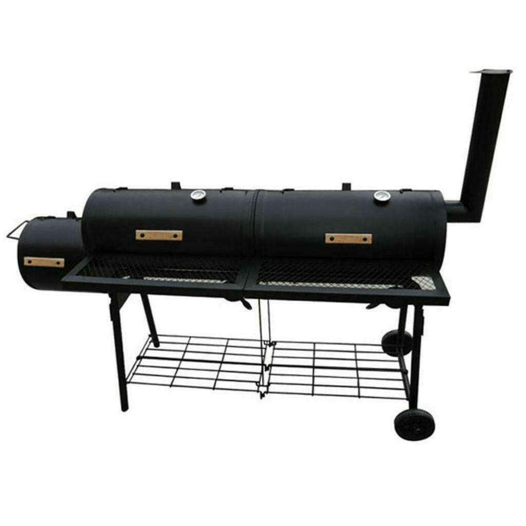 Grote XXL Houtskool BBQ-Smoker 173 x 51 x 141 cm (L x B x H), Tuin en Terras, Houtskoolbarbecues, Ophalen of Verzenden, Nieuw
