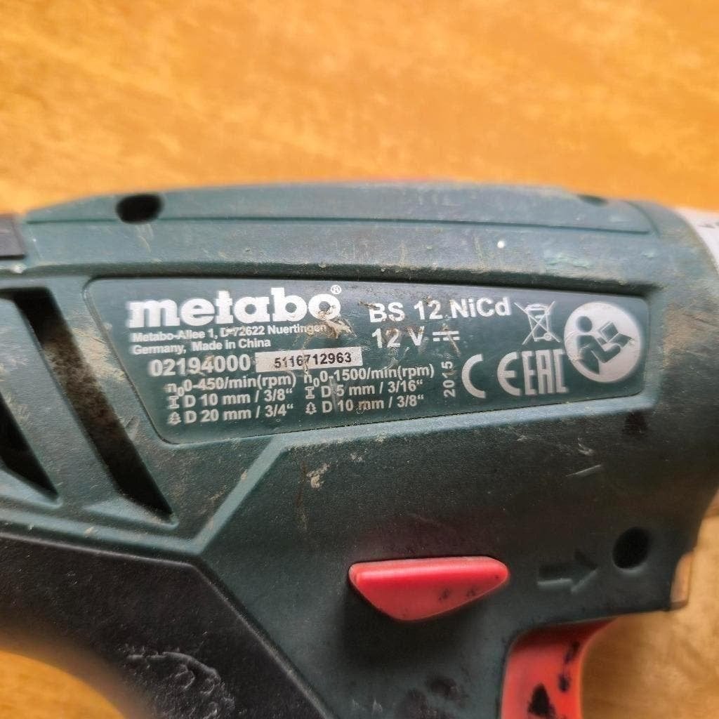 Foto 2 van METABO ACCUBOORMACHINE  DEFECTE ACCU  12 VOLT