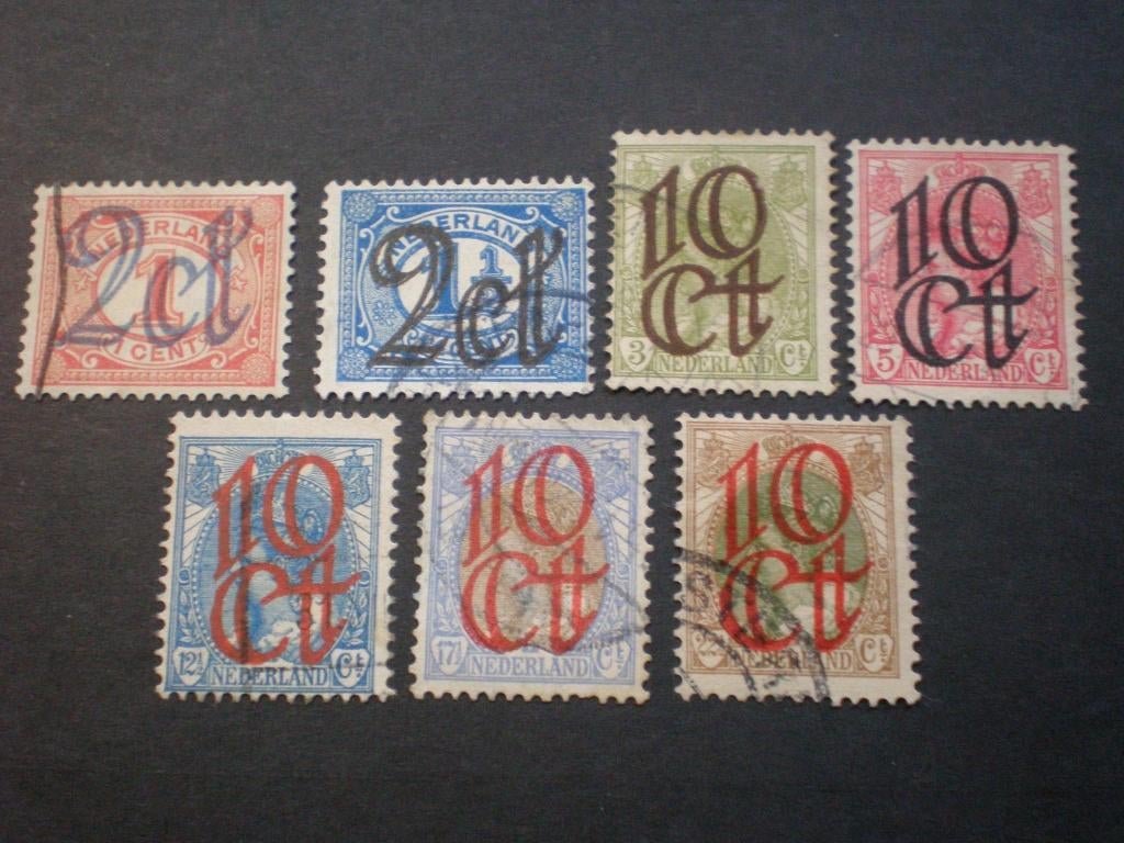 nederland NVPH 114-120 Gebruikt ( S 656)....€ 0,70, Verzenden