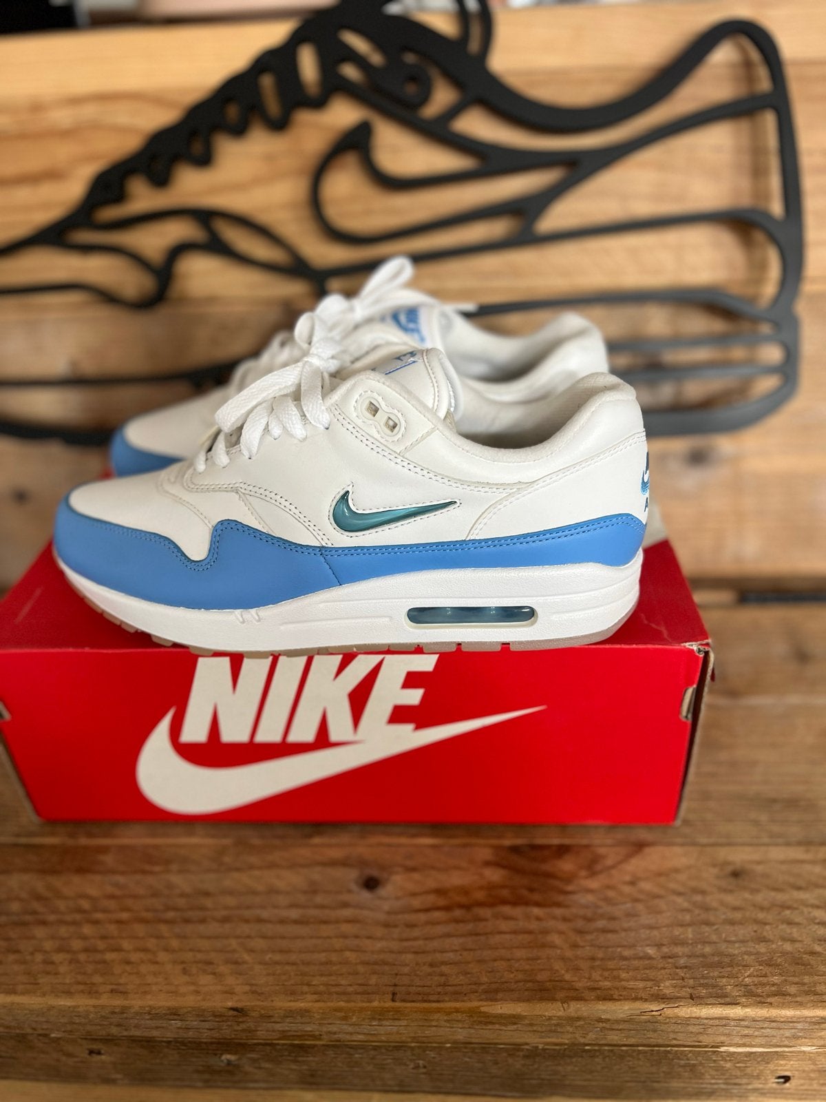 Nike Air Max 1 Jewel Anniversary Blue - Maat 41 (DS), Ophalen of Verzenden, Nieuw, Blauw, Sneakers of Gympen