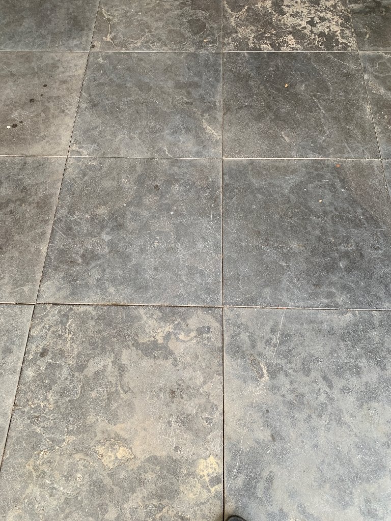 Natuursteen tegels grote partij 191 tegels van 3 cm dikte, Ophalen, Zo goed als nieuw, Terrastegels, Natuursteen