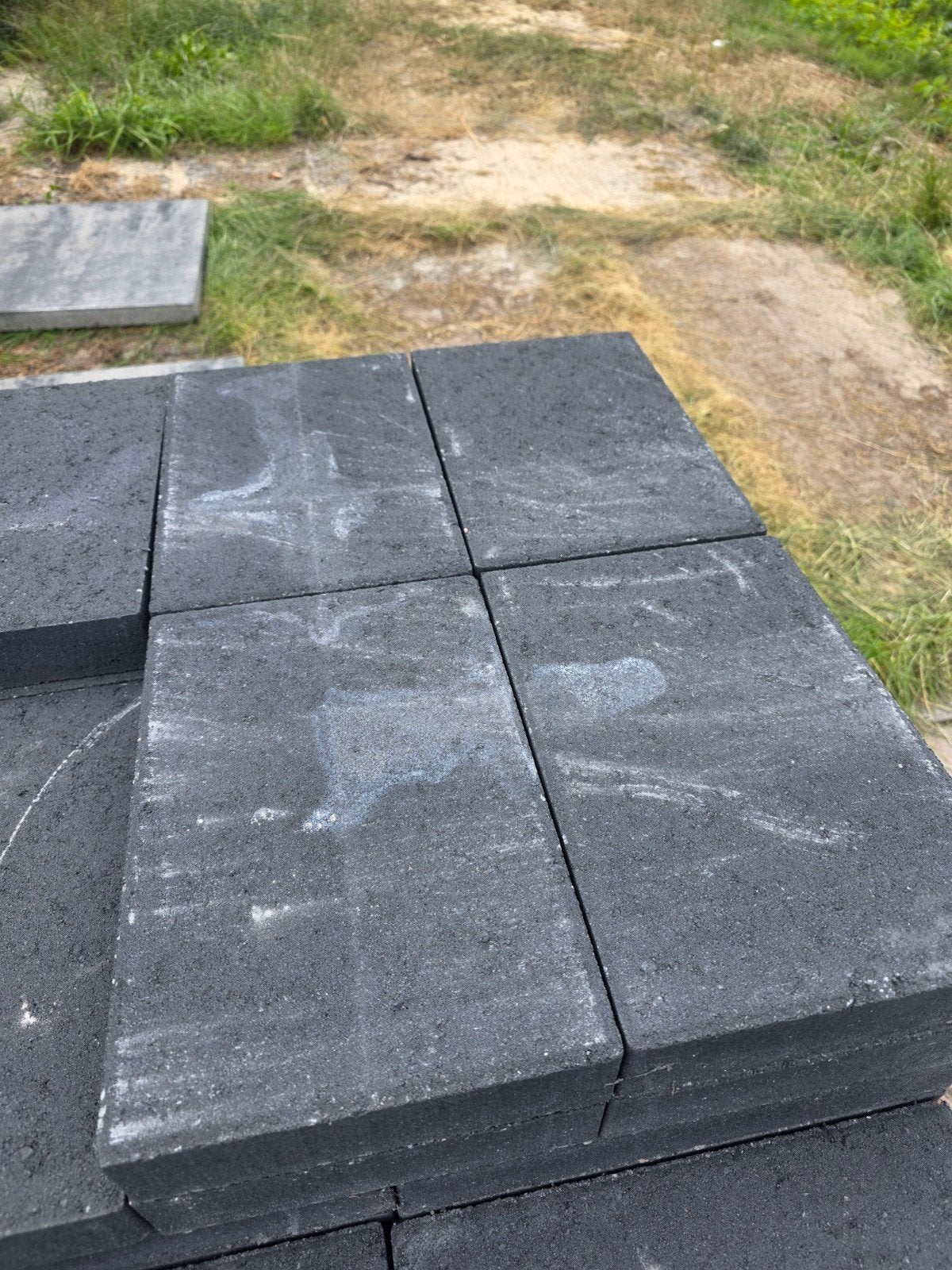 Straksteen antraciet, Tuin en Terras, Tegels en Klinkers, Ophalen, Nieuw, Beton, 10 m² of meer