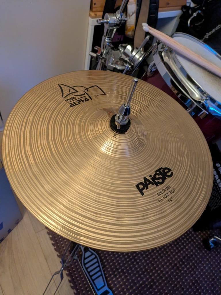 Paiste Alpha 14" Medium Hihat (Made in Switzerland), Ophalen of Verzenden, Overige merken
