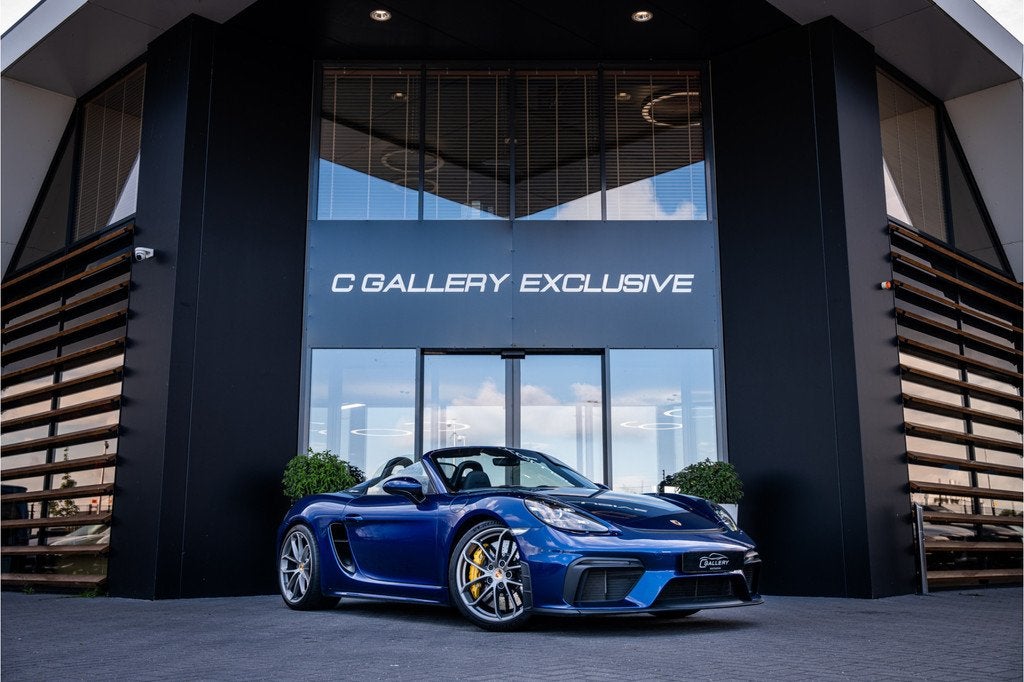 Porsche 718 Spyder 4.0 421PK - Keramisch | Sport Chrono + |, Auto's, Porsche, Automaat, Achterwielaandrijving, Gebruikt, Zwart