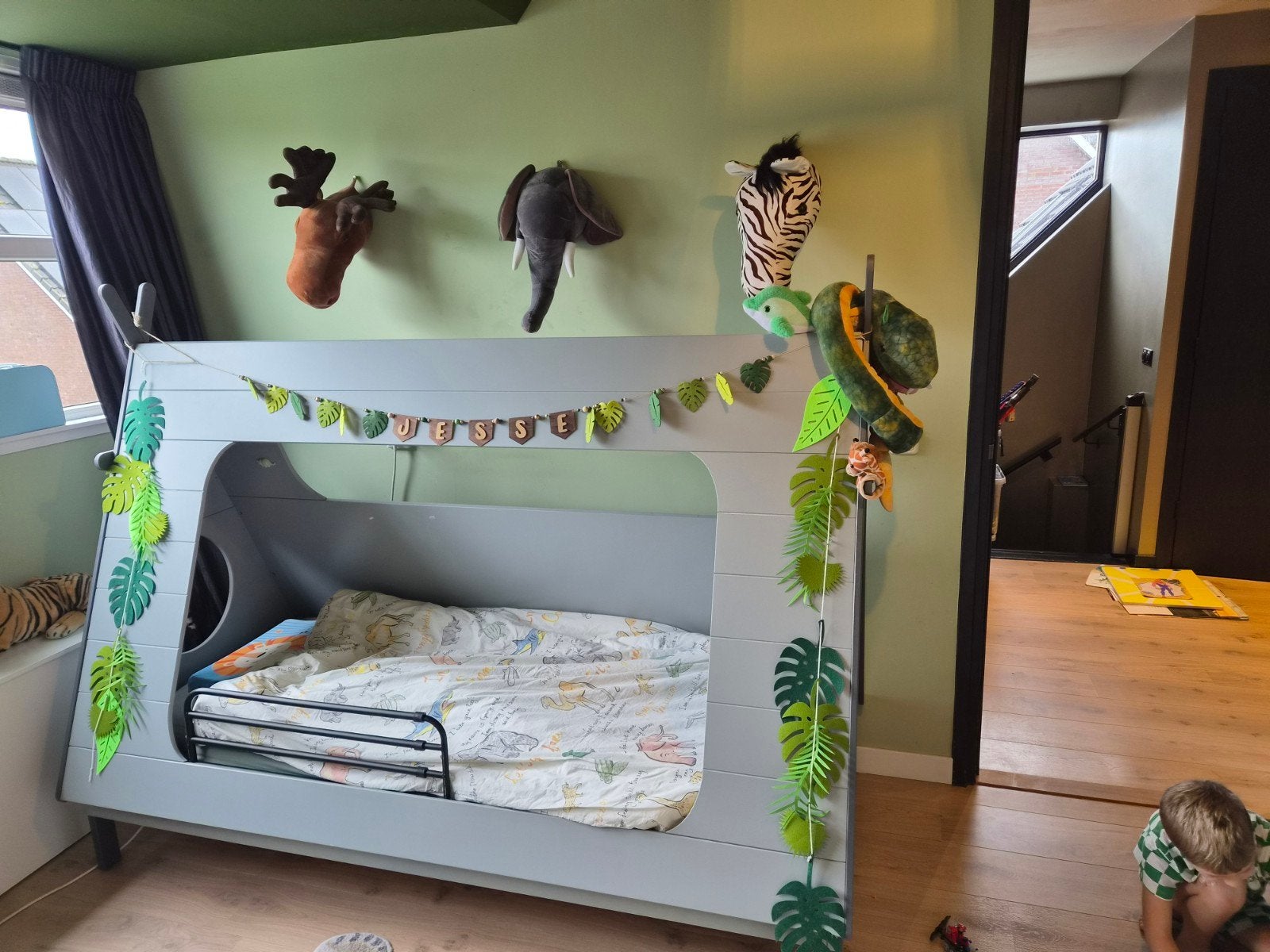 Prachtige complete jungle kamer, Ophalen, 85 tot 100 cm, Zo goed als nieuw, Lattenbodem