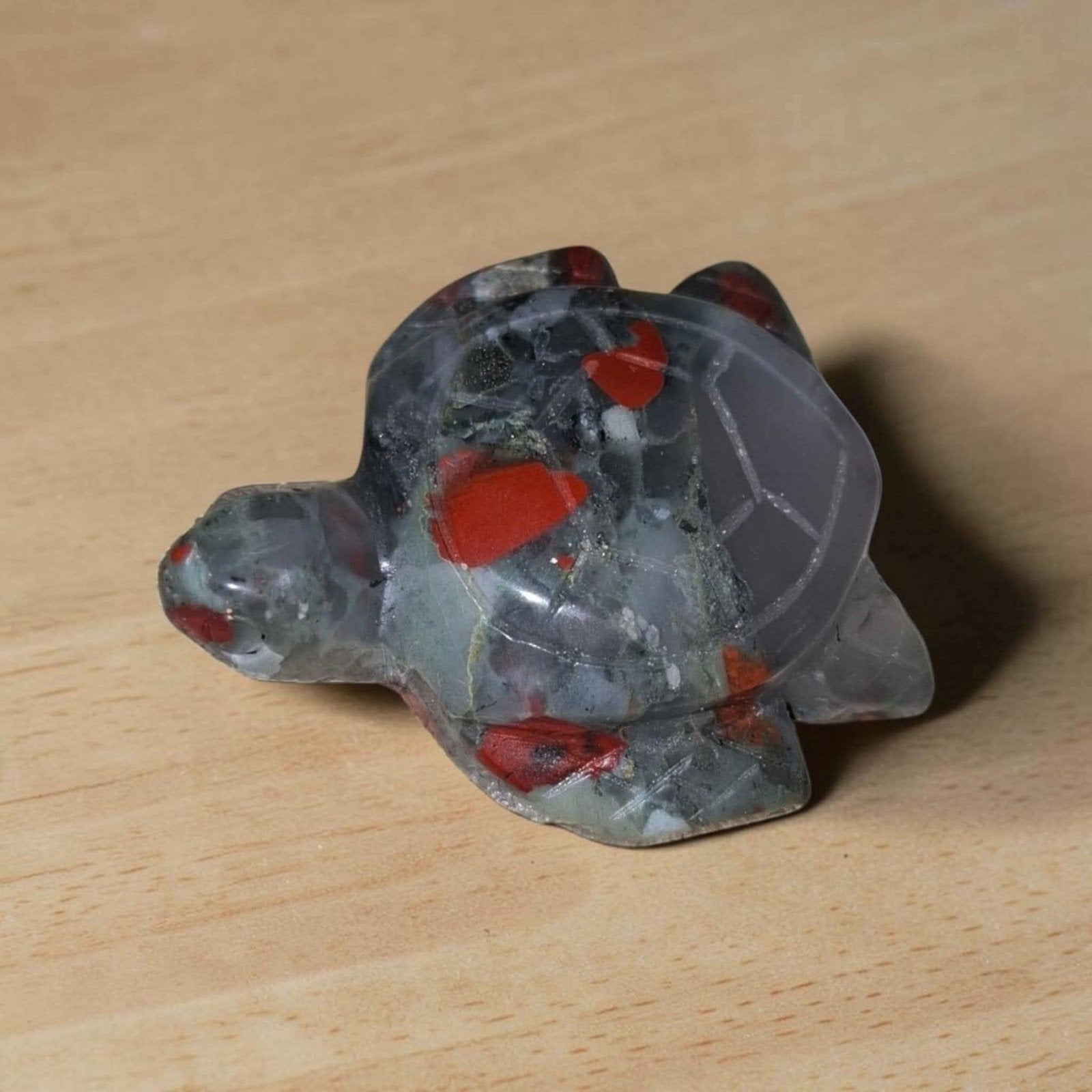 Heliotroop schildpad, Ophalen of Verzenden, Mineraal