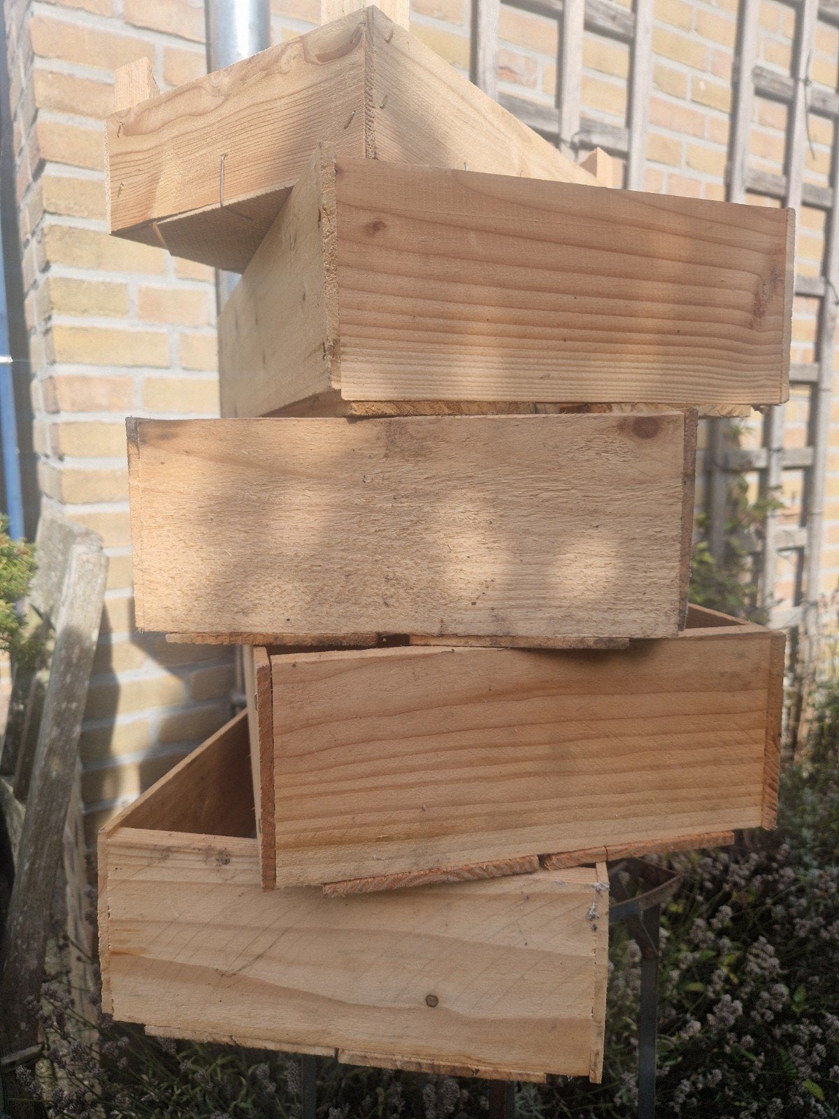 verschillende houten hout bak krat kist decoratie of kweek, Minder dan 50 cm, Ophalen of Verzenden, Zo goed als nieuw, Minder dan 40 cm