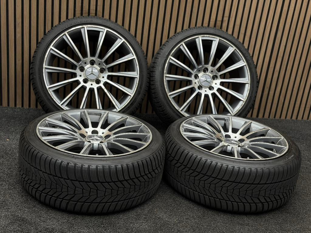 18 inch Mercedes A B C CLA AMG Look 5x112 ET43 225/40/18, Ophalen, 18 inch, ., Banden en Velgen