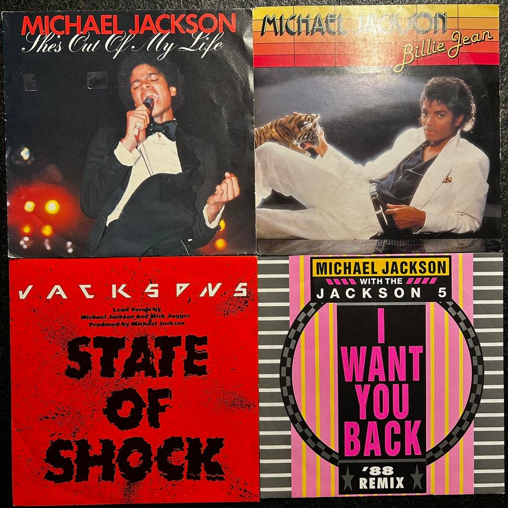 Michael Jackson/The Jackson 5 - 4 Singles, Als geheel of los, Ophalen of Verzenden, Gebruikt, Pop
