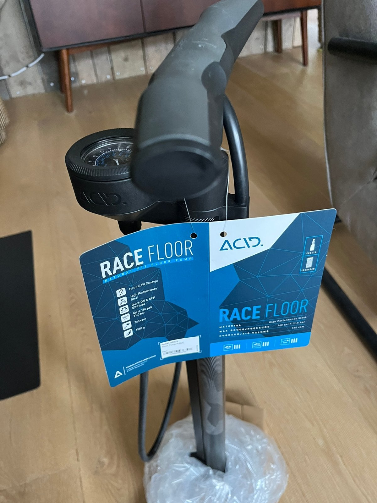 Nieuwe fietspomp PRO uitvoering, Ophalen of Verzenden, Drukmeter, Nieuw