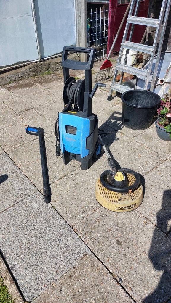 Nilfisk hogedrukreiniger met terrasreiniger, Ophalen, Gebruikt, Elektrisch, Nilfisk