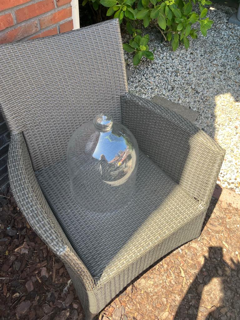 Glazen stolp voor decoratie of planten, Ophalen, Meerkleurig, Zo goed als nieuw, Modern