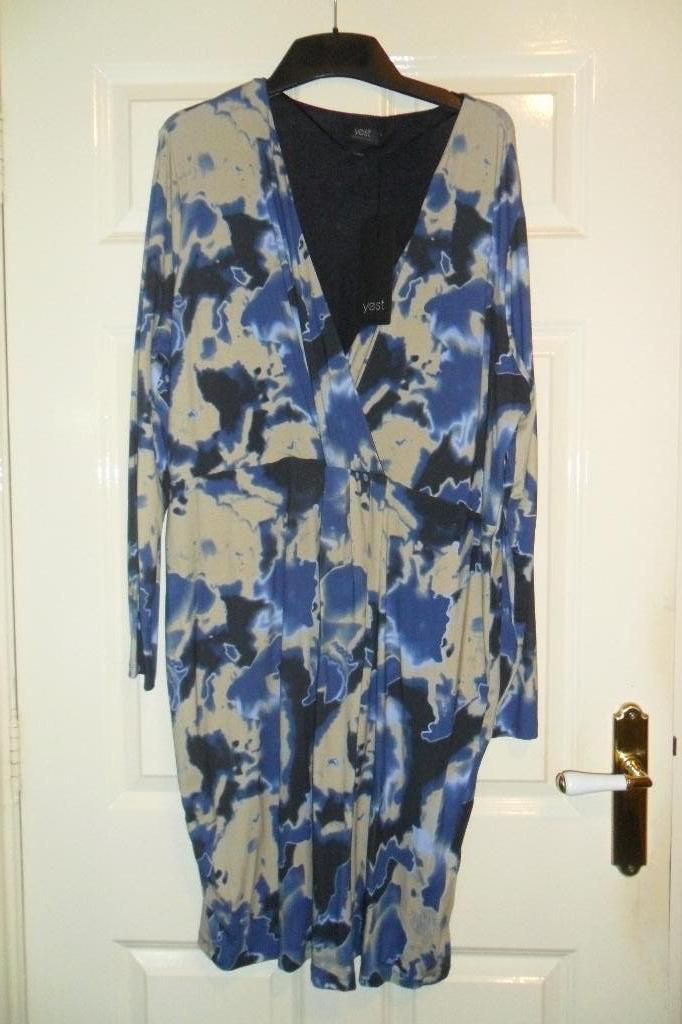 jurk merk yesta maat 2 maat 48/50, Kleding | Dames, Grote Maten, Blauw, Jurk, Ophalen of Verzenden, Nieuw