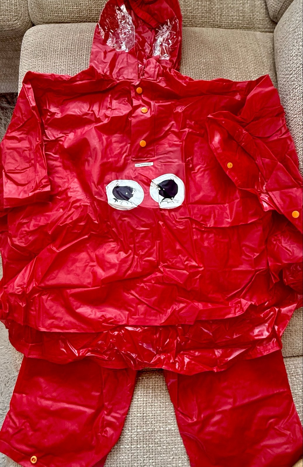 Rood regenpak Jip en Janneke 98/104, Caravans en Kamperen, Ophalen of Verzenden, Nieuw, Regenbroek, Kinderen