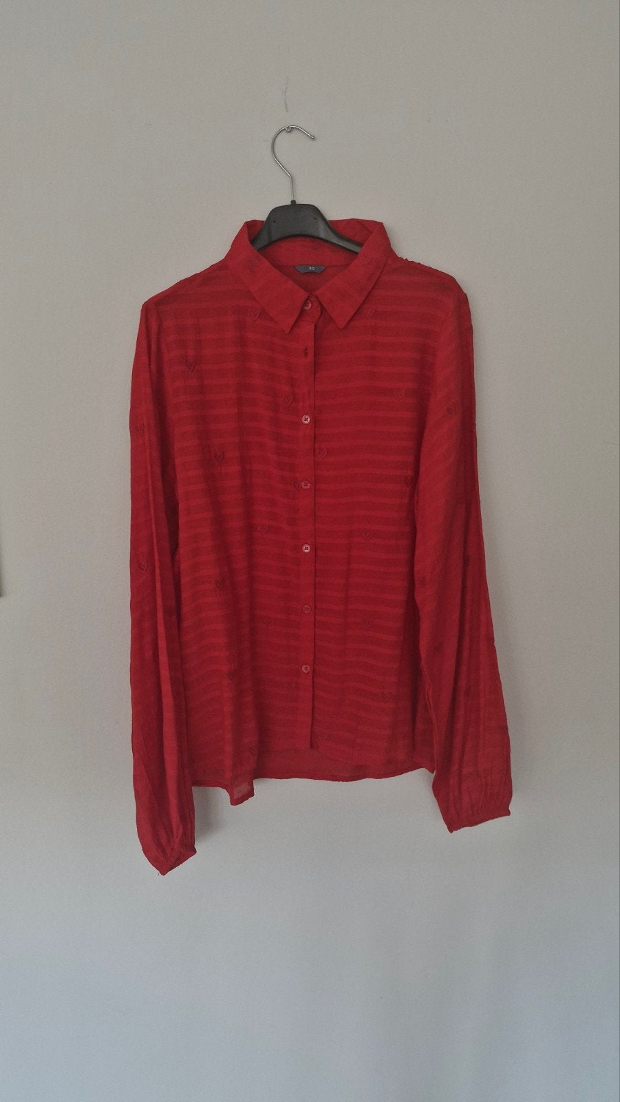 Rode blouse Hema 40 nieuw, Kleding | Dames, Maat 42/44 (L), Nieuw, Ophalen of Verzenden, Hema