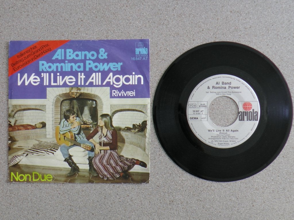 Al Bano & Romina Power - We'll live it again VNYL SINGLE, Cd's en Dvd's, Vinyl Singles, Gebruikt, 7 inch, Pop, Fotohoes