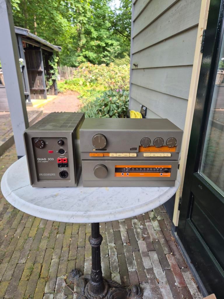Quad 33-303 Versterker Set met Handleiding, Audio, Tv en Foto, Gebruikt, 60 tot 120 watt, Stereo, Ophalen
