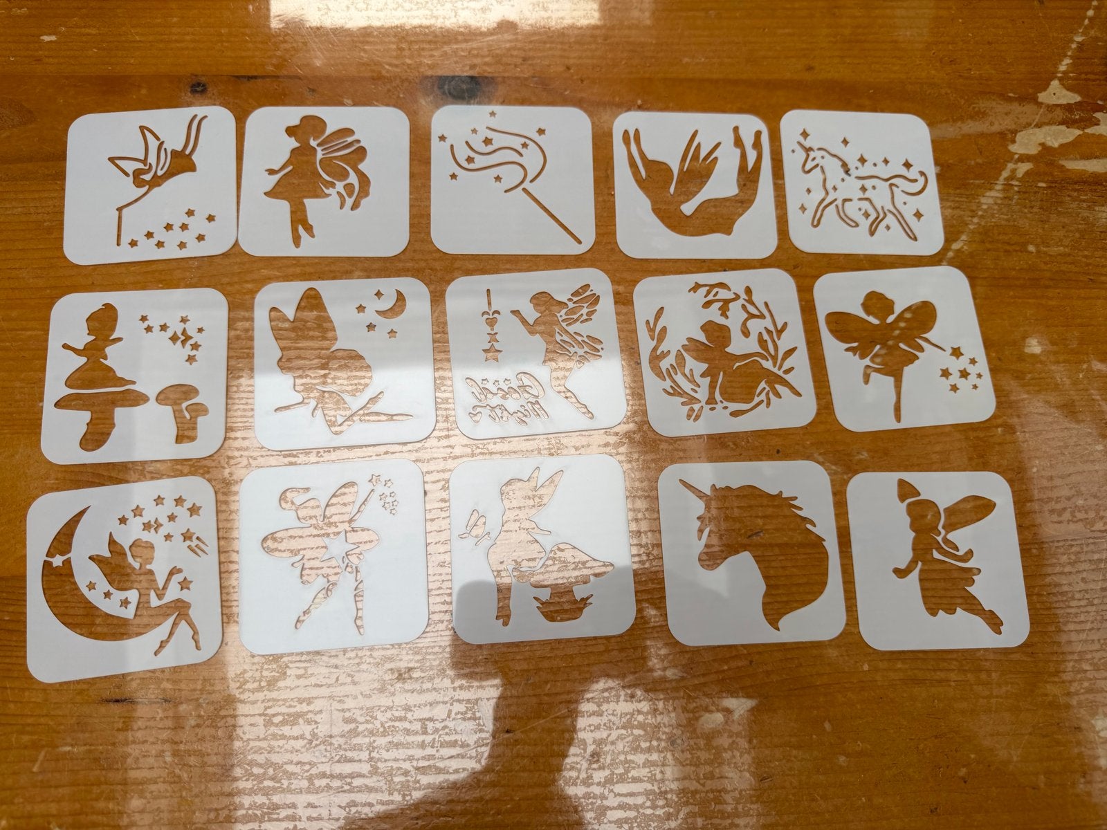 Schmink/Glittertattoo Sjablonen - Per 10 stuks, Dieren, Nieuw, Ophalen of Verzenden, Kunststof
