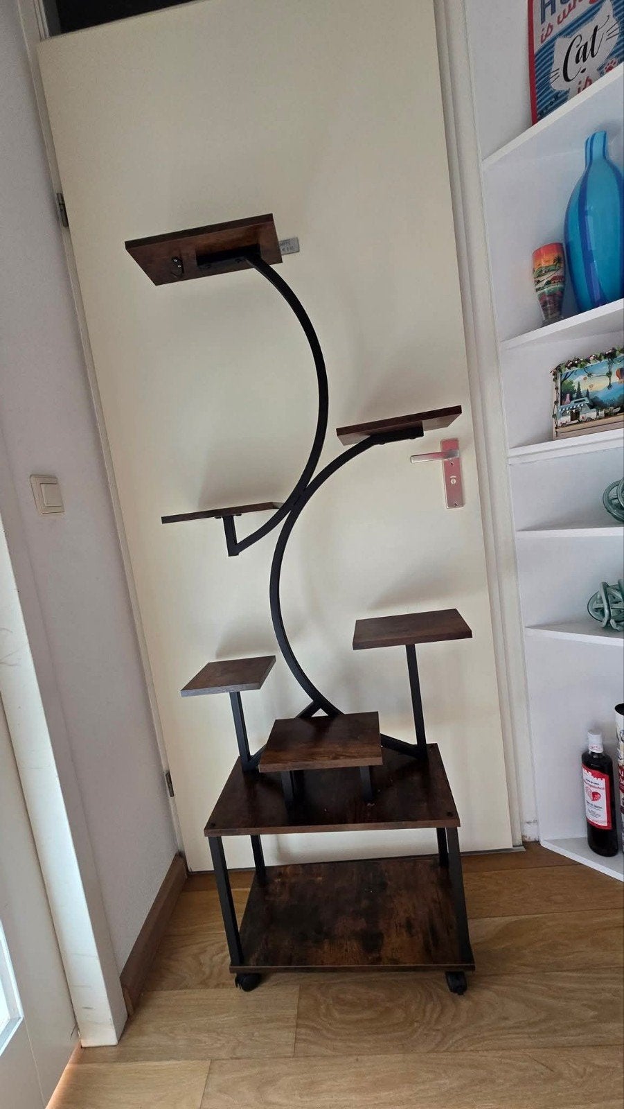 Unieke plantenrek / decoratierek met 7 planken, Huis en Inrichting, Ophalen, Zo goed als nieuw