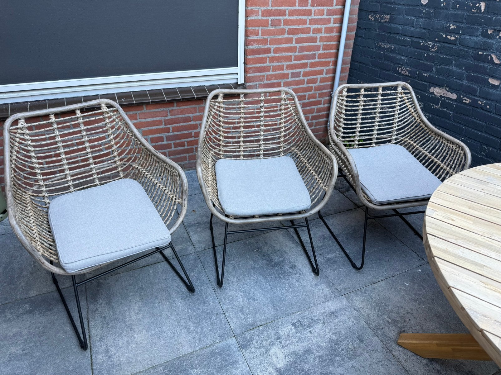 Tuinstoelen, Ophalen, Zo goed als nieuw, Wicker