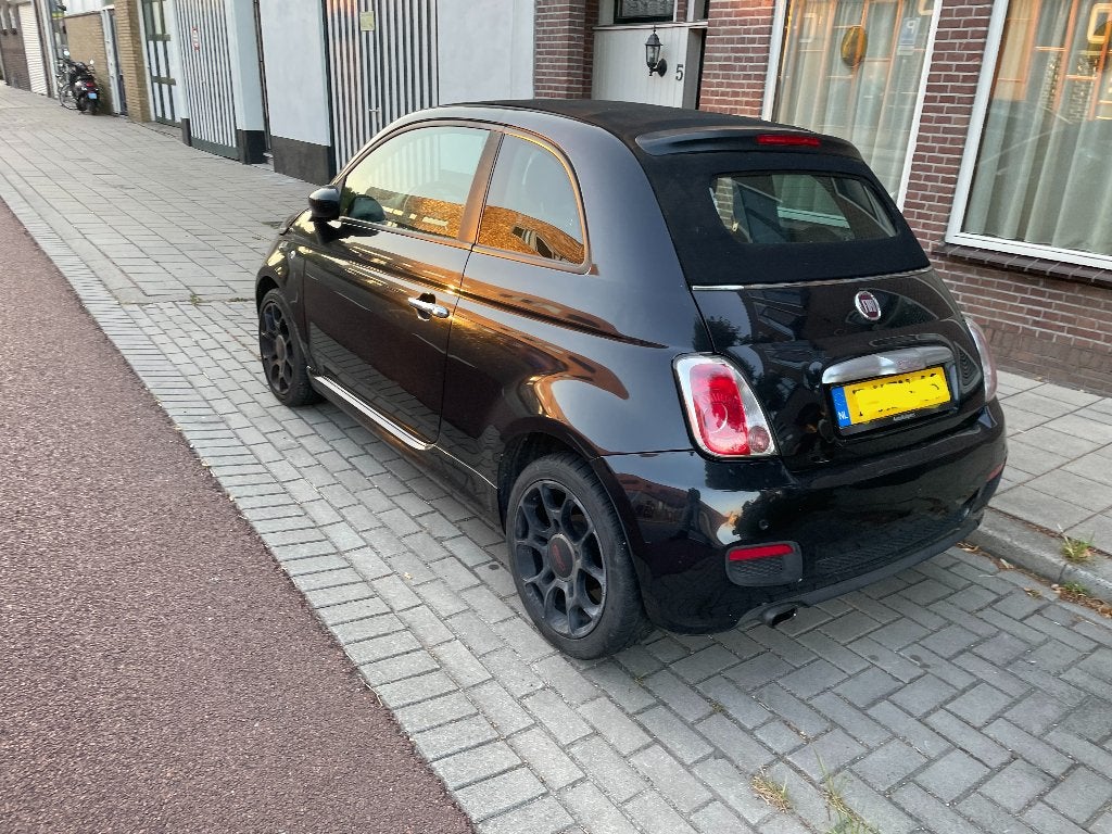 Te koop Fiat 500 Twinair 0.9 Semi automaat Cabrio, Particulier, Onderhoudsboekje, USB, Te koop