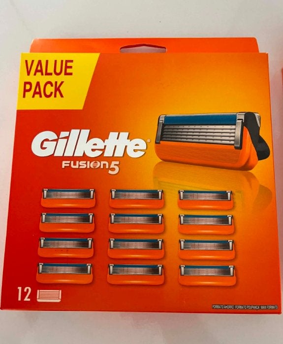 Gillette Fusion5 Scheermesjes 12 stuks, Ophalen of Verzenden, Nieuw, Gehele gezicht, Verzorging
