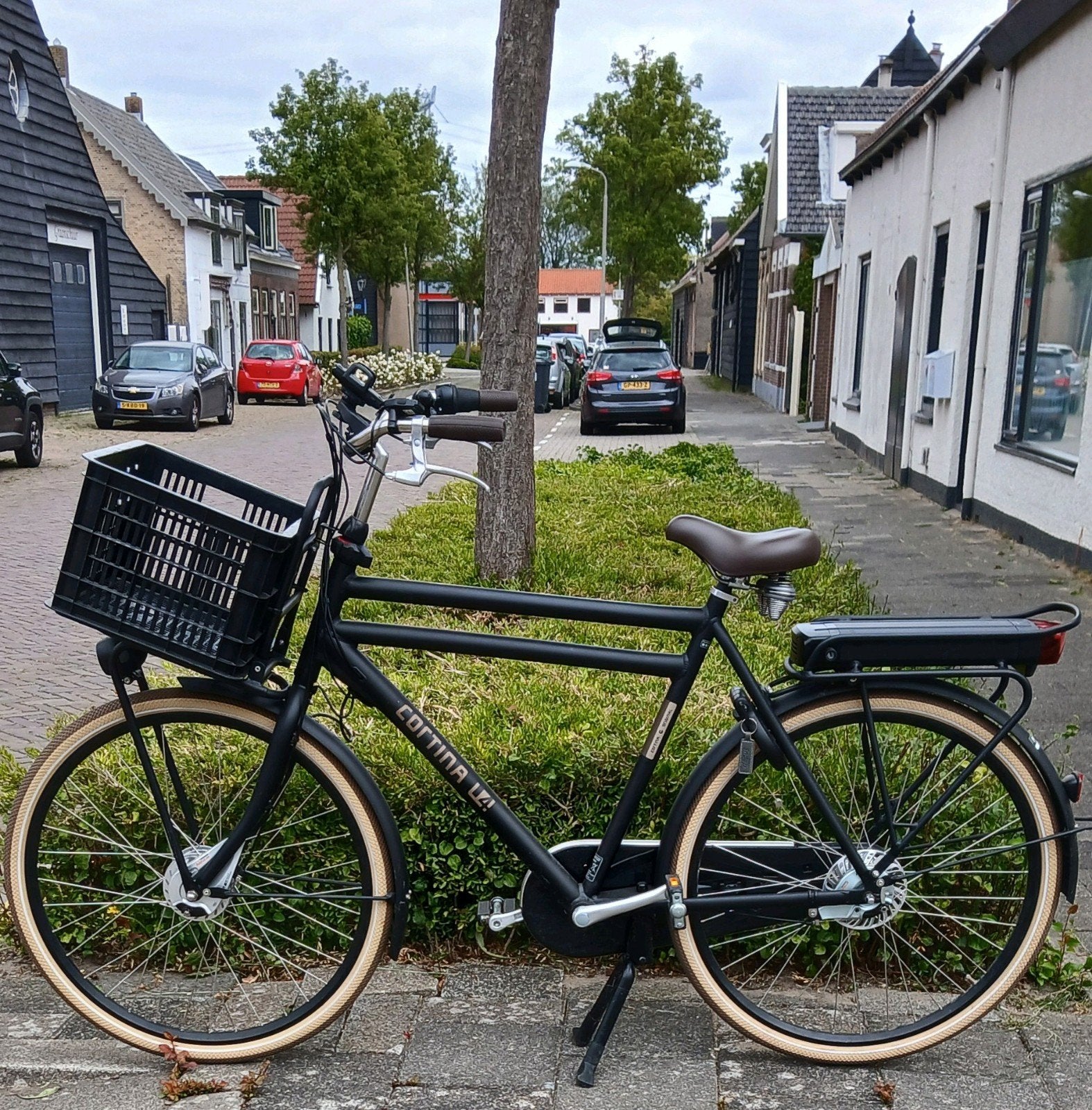 Cortina elektrische herenfiets 7 versnellingen 61cm frame, Fietsen en Brommers, Fietsen | Heren | Herenfietsen, Gebruikt, -, -