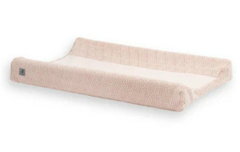Jollein Aankleedkussenhoes River Knit Pale Pink 50x70 cm, Ophalen of Verzenden, Zo goed als nieuw