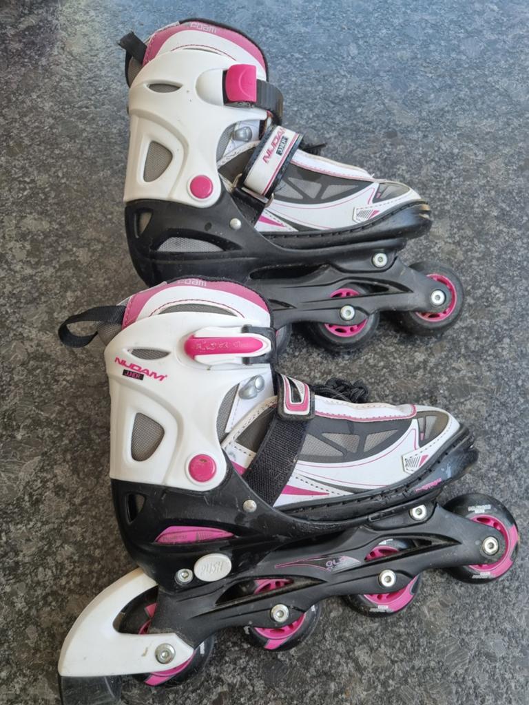Skeelers Nijdam verstelbaar maat 34-37, Verstelbaar, Kinderen, Zo goed als nieuw, Inline skates 4 wielen