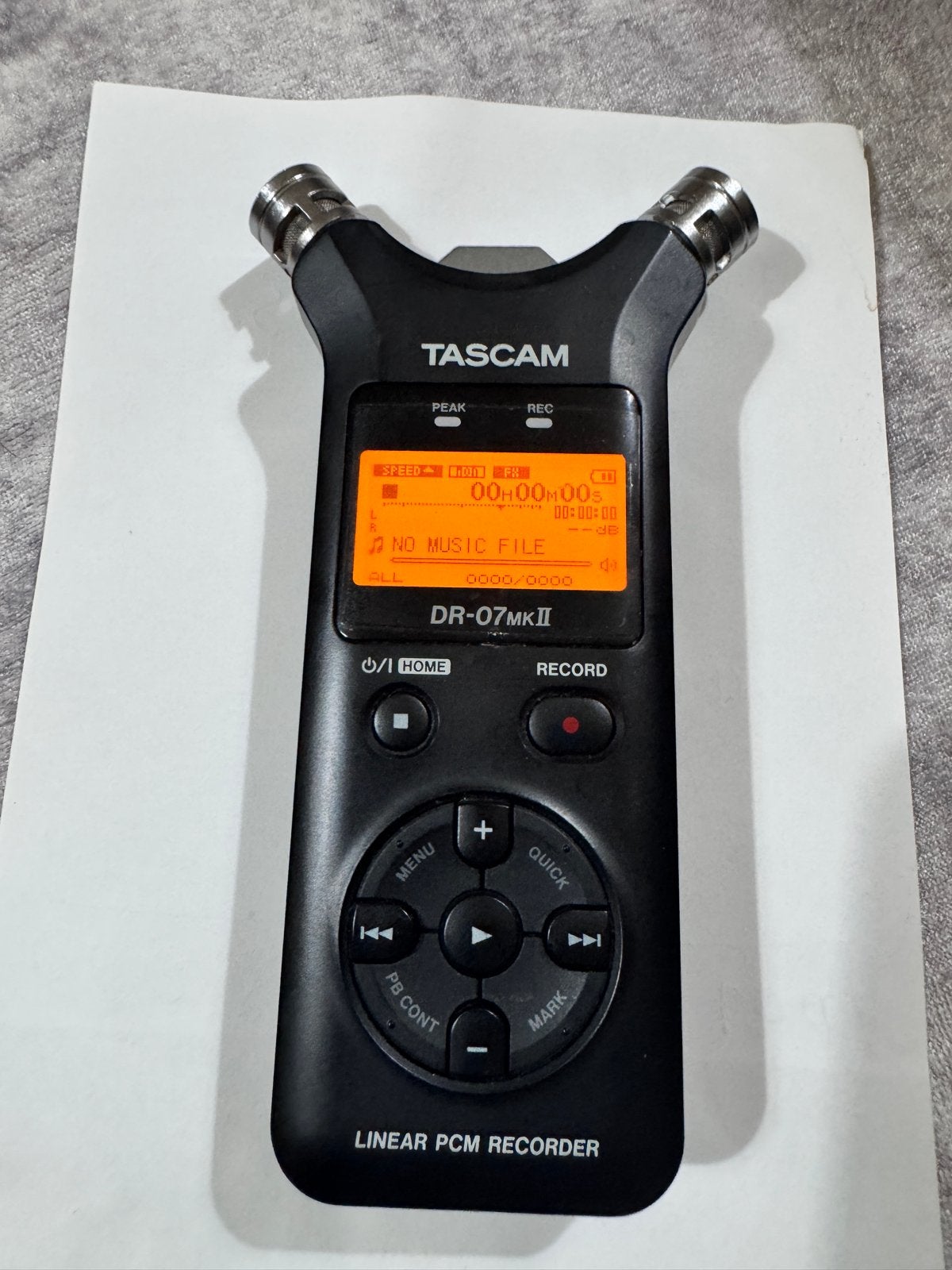 Tascam DR-07 mk2 Draagbare Digitale Recorder, Ophalen, Bandrecorder