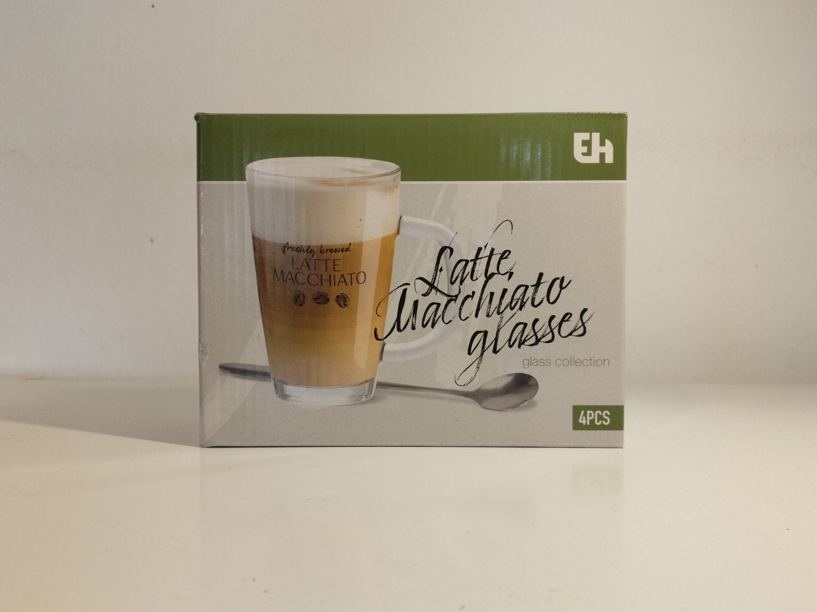 Nieuwe Latte Macchiato Glazen Set - 4 Stuks, Ophalen, Nieuw, Overige merken, Glas