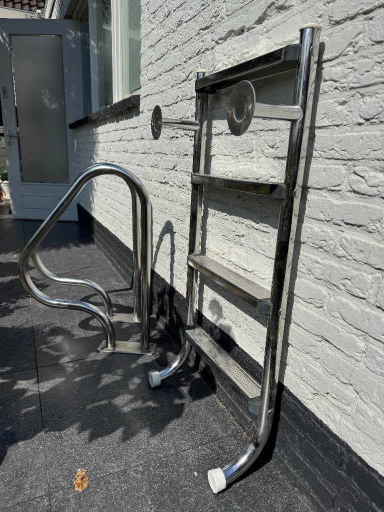 Zwembad trap, Tuin en Terras, Ophalen, Zo goed als nieuw, Ladder