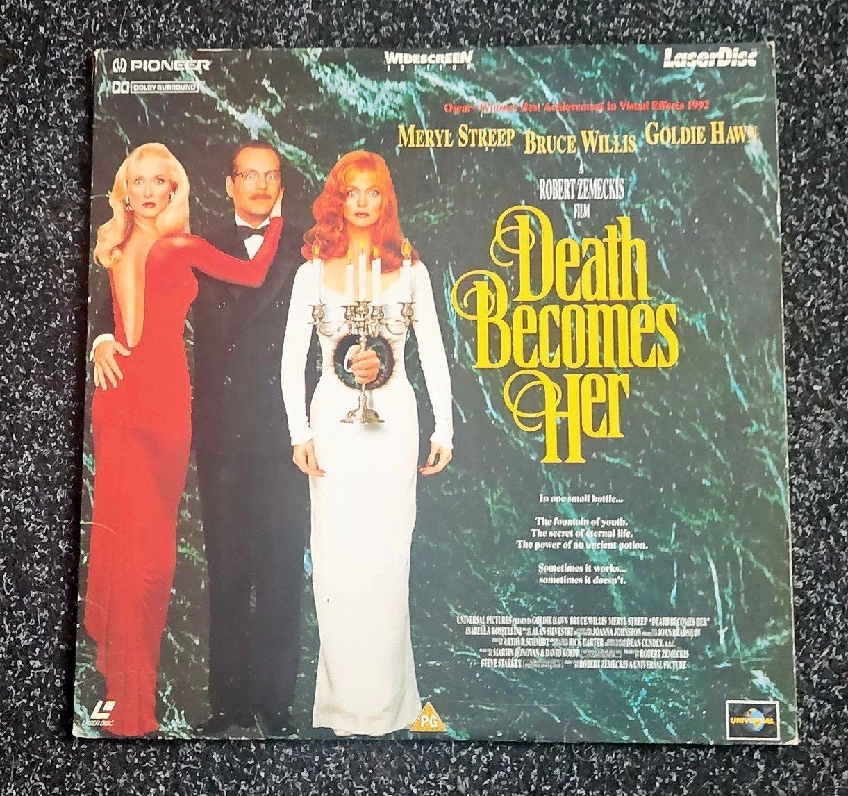 Death Becomes Her LaserDisc - Meryl Streep Bruce Willis, Vanaf 12 jaar, Ophalen of Verzenden, Gebruikt