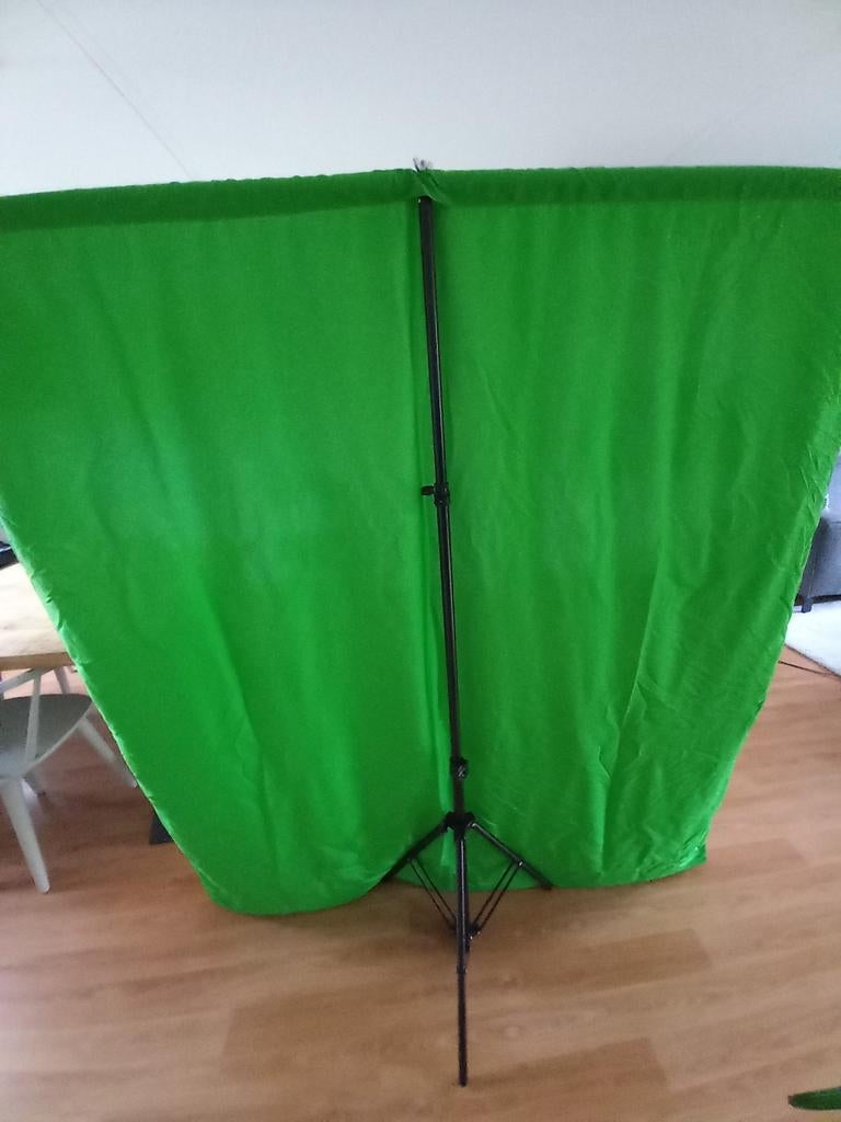Zo goed als nieuwe greenscreen met statief, Ophalen of Verzenden, Zo goed als nieuw, Achtergrond