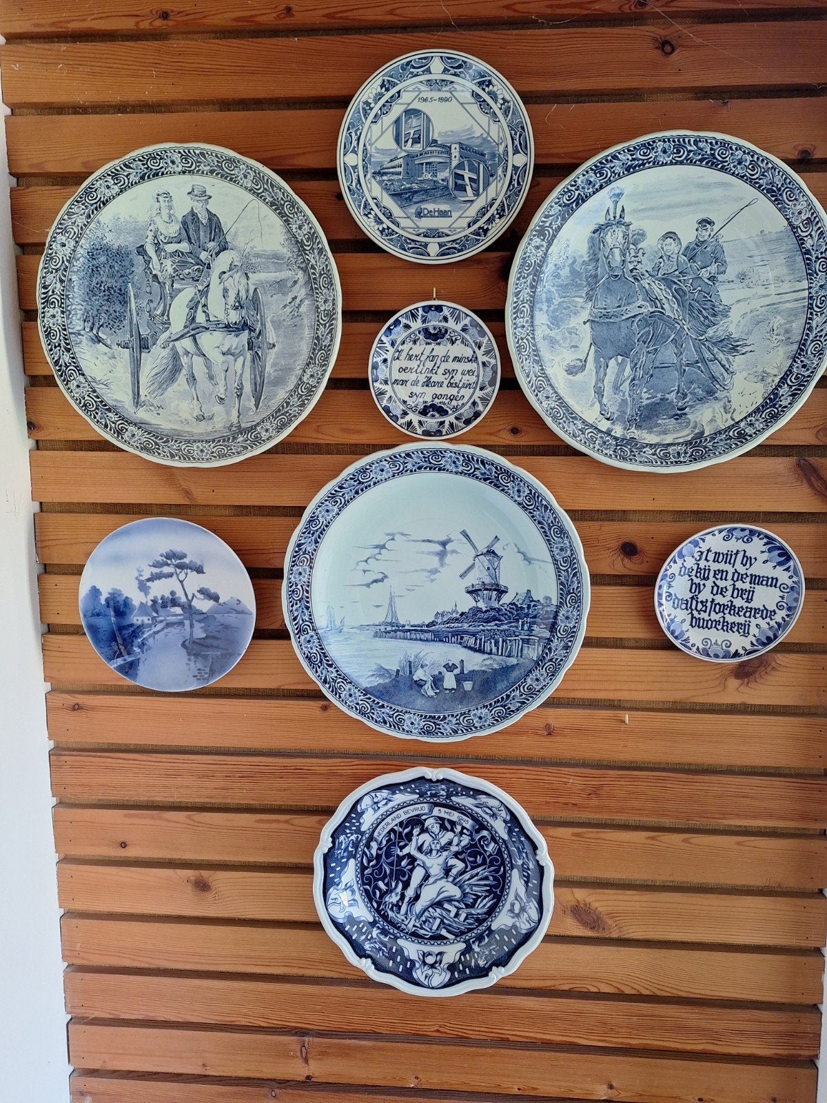 Verzameling Delfts Blauwe Wandborden - Diverse Afmetingen, Antiek en Kunst, Antiek | Wandborden en Tegels, Ophalen of Verzenden