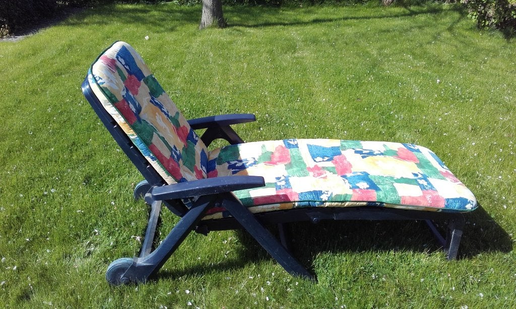 Ligbed Hartman, Tuin en Terras, Ophalen, Gebruikt, Kunststof, Inklapbaar