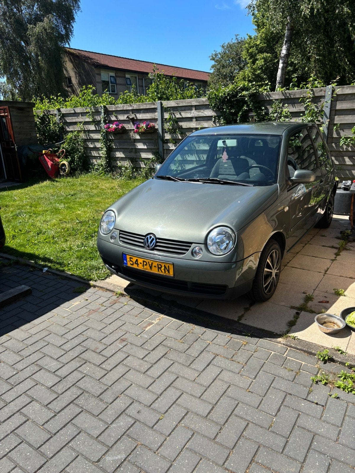 Volkswagen Lupo 1.4 44KW 2005 Groen/Grijs, Auto's, Voorwielaandrijving, 450 kg, 31 €/maand, 4 cilinders