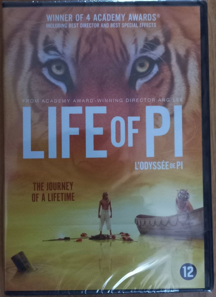 Nieuwe originele DVD Life of Pi (gesealed), Engels, Vanaf 16 jaar, Nederlands, Ophalen of Verzenden