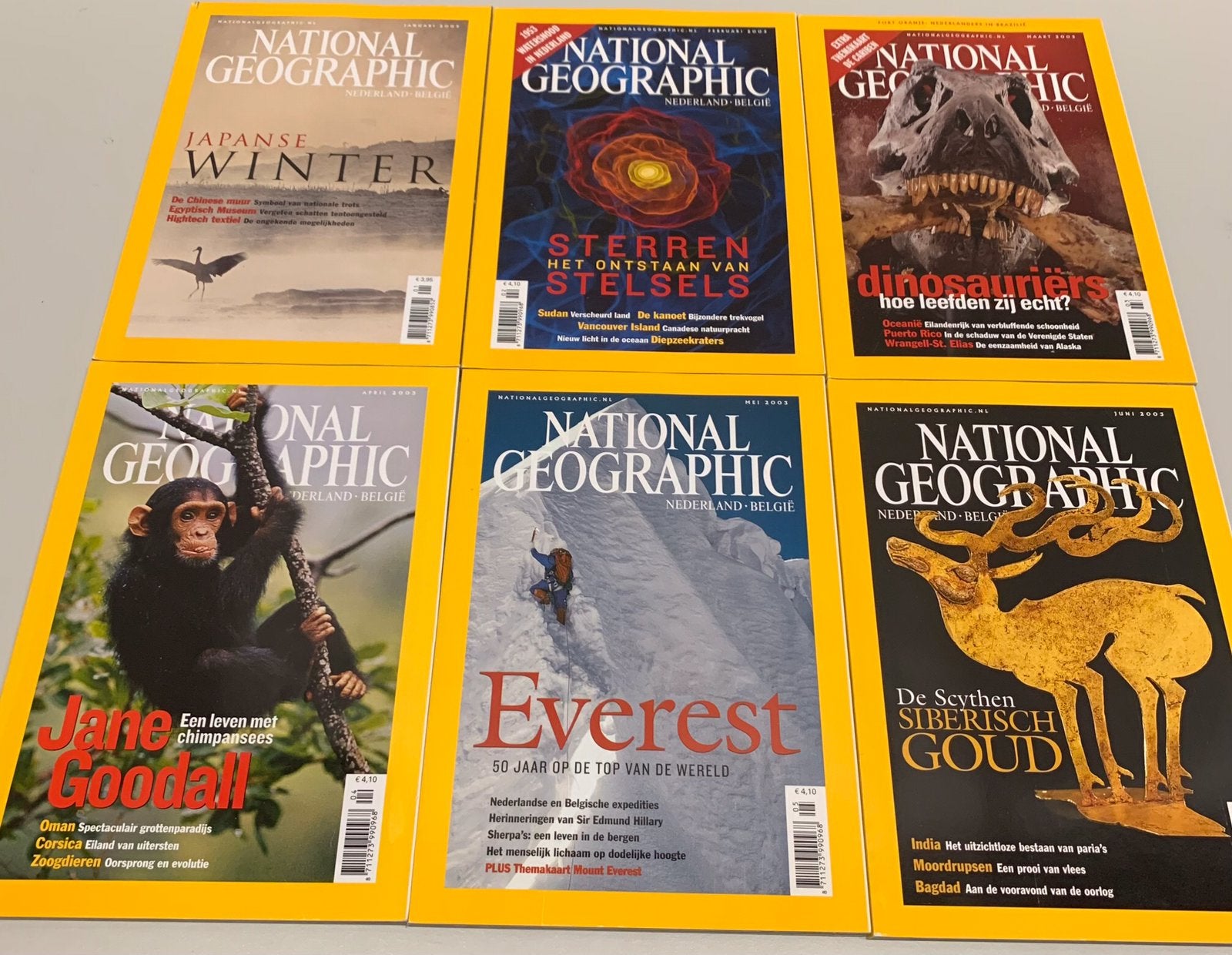 National Geographic magazine, jaargang 2003, 12 edities, Ophalen of Verzenden, Zo goed als nieuw, Wetenschap en Natuur