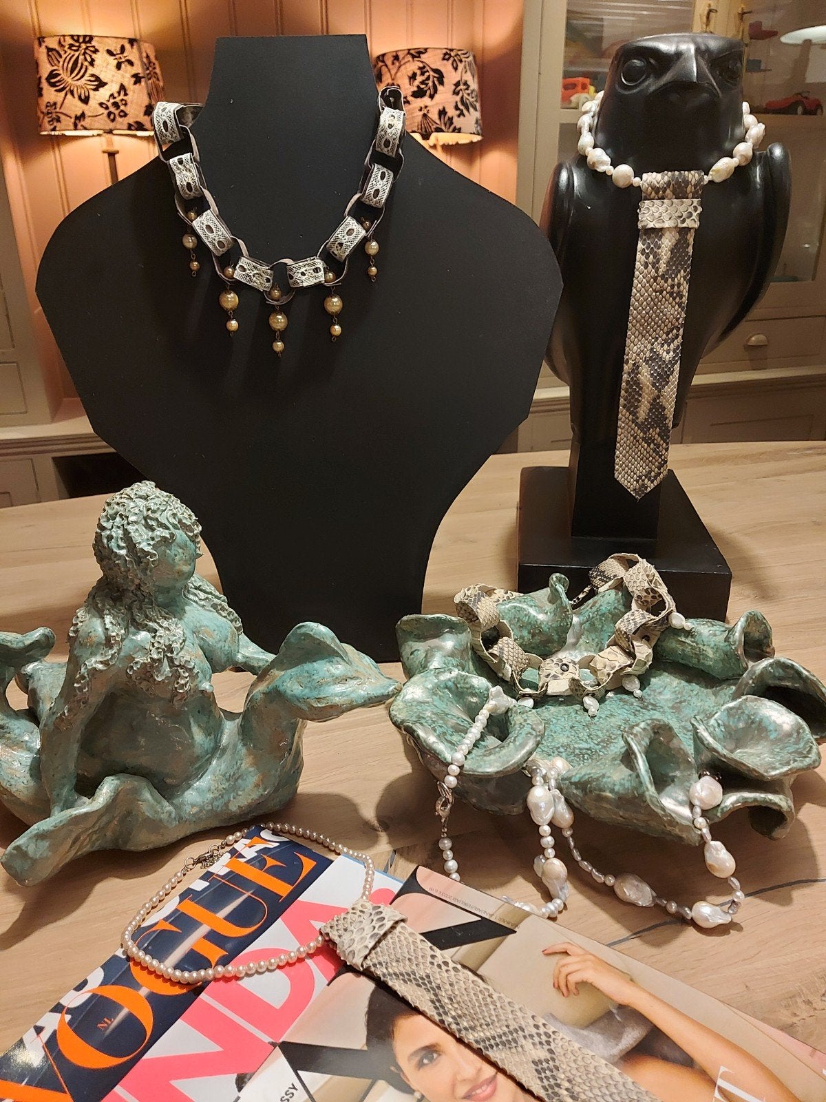 Pyton- leren sieraden, Ophalen of Verzenden, Overige materialen