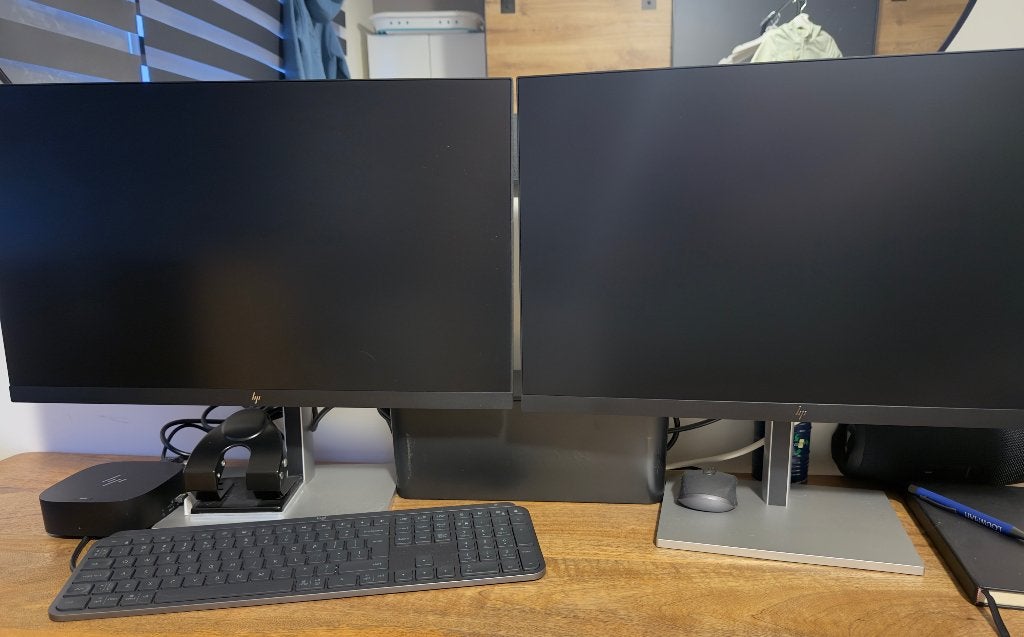 2x hp e24 g5 fhd monitor   Incl. docking, Computers en Software, Monitoren, Hp, IPS, Full HD, Ophalen of Verzenden