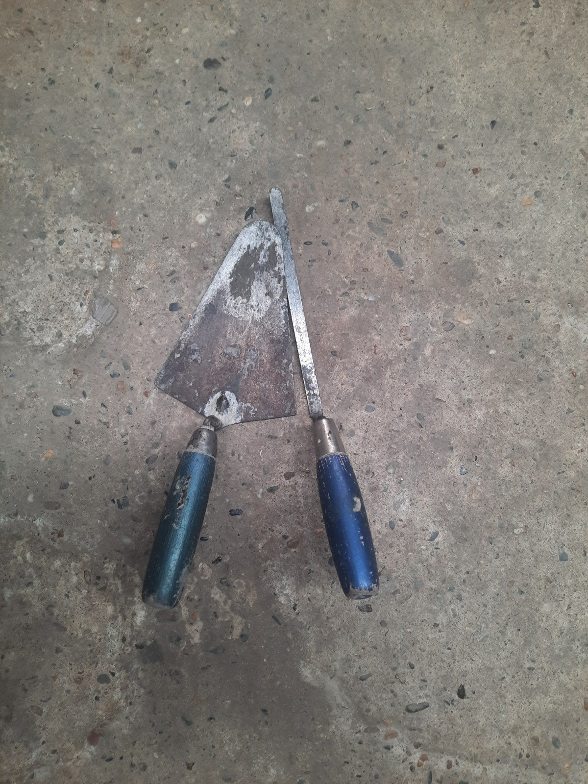 Troffel en voegspijker - Gebruikt, Ophalen of Verzenden, Gebruikt, Overige typen